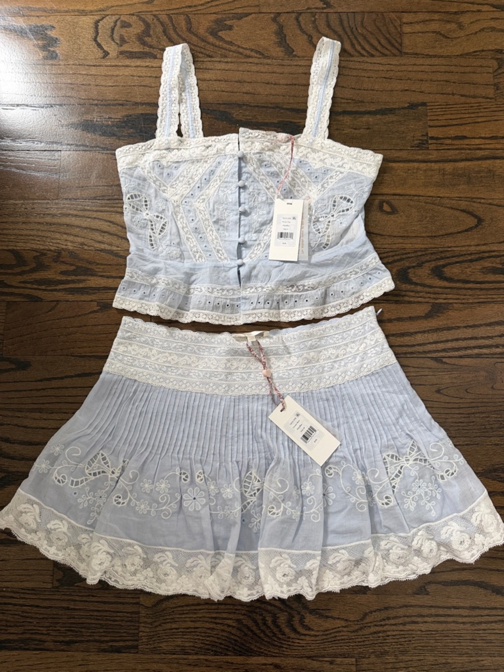 NWT! LoveShackFancy Two-Piece Skirt Set - BELOW RETAIL FOR 1 item, this is 2!!